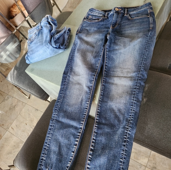 ZARA Set of 2 Mid Rise Skinny Stretch Jeans Size 6 - Picture 15 of 15